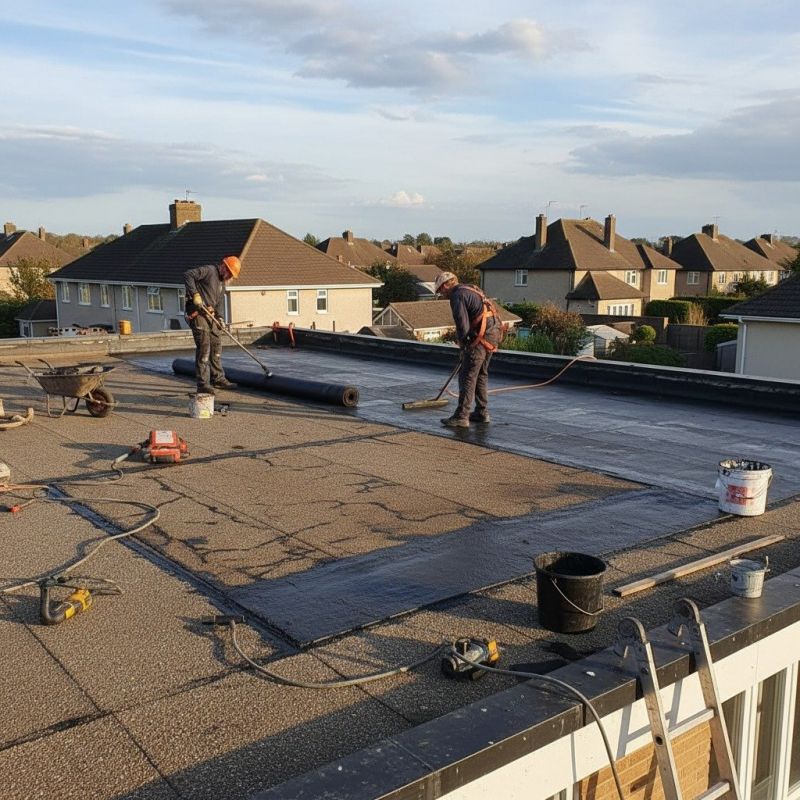 Local Rubber Roof Repair pros at work