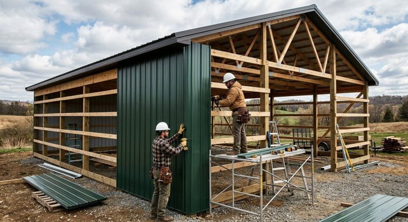 Pole Barn Siding Installation in Norwalk, CT