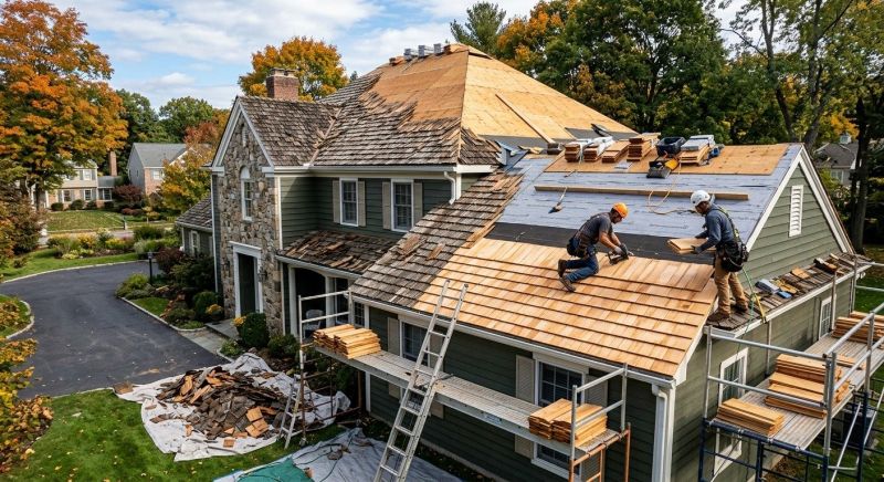 Wood Shingle Roof Replacement in Alexandria, VA